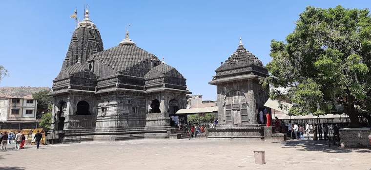 Temple courtyard view