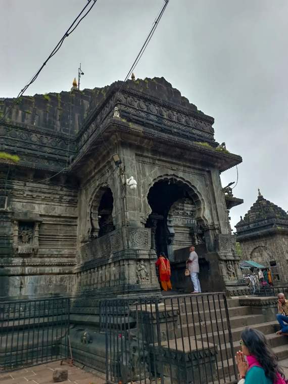 Devotees at the sanctum